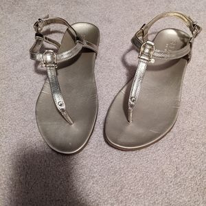 Gold Sperry sandals